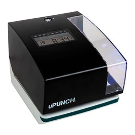 Acroprint uPunch Digital Clock & Stamp w/ 50 Time Cards, 2 Keys & 1 Ink Ribbon, Black CR1000